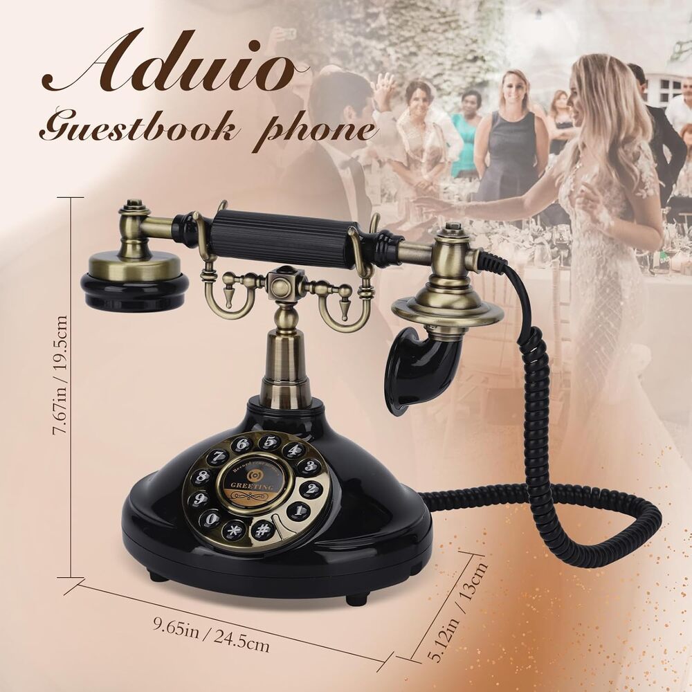 Black Audio Guestbook, Vintage Wedding Guestbook Alternative, Polaroid Audio - Picture 3 of 7